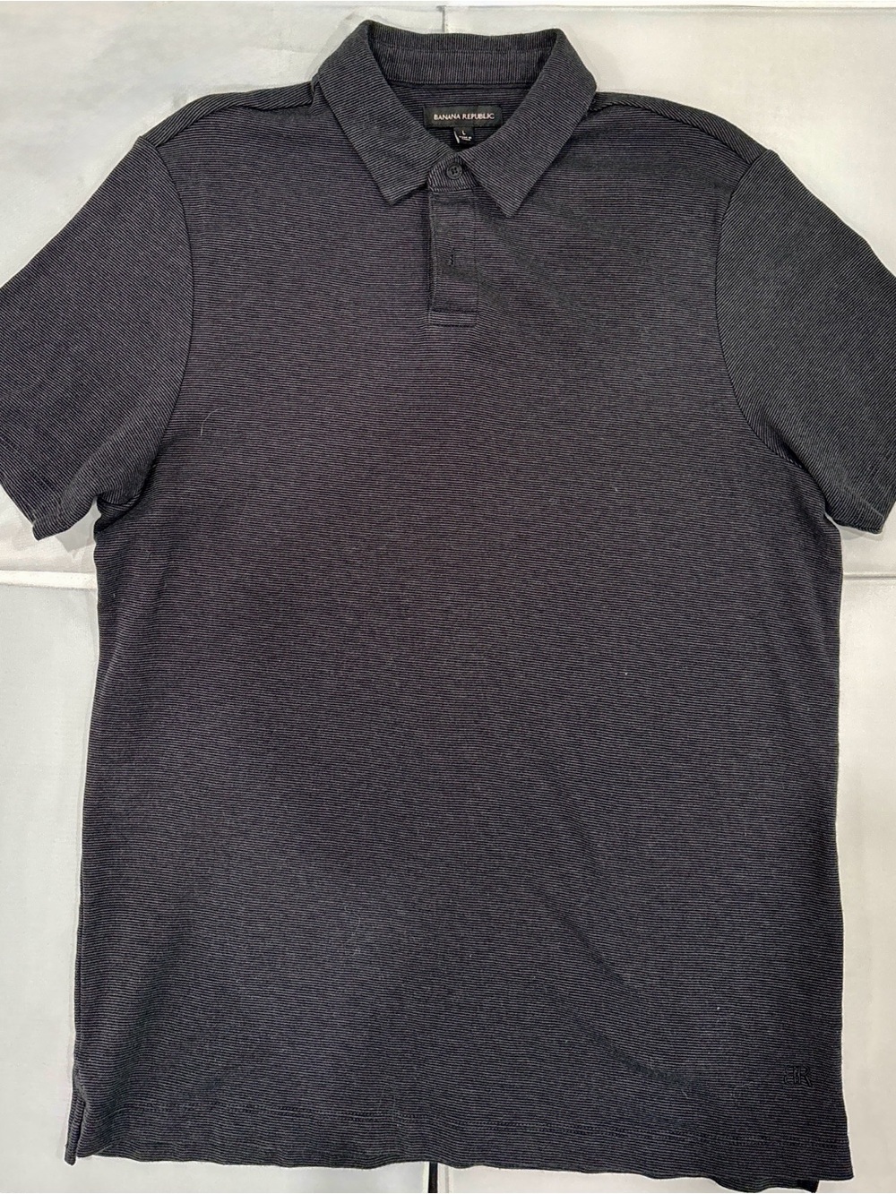 Banana Republic Men's Polo Shirt - Charcoal Gray - Picture 2 of 5